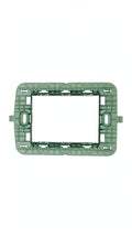 Supporto 3 Moduli Bianco - Serie Compatibile Plana - Energia FR-27456