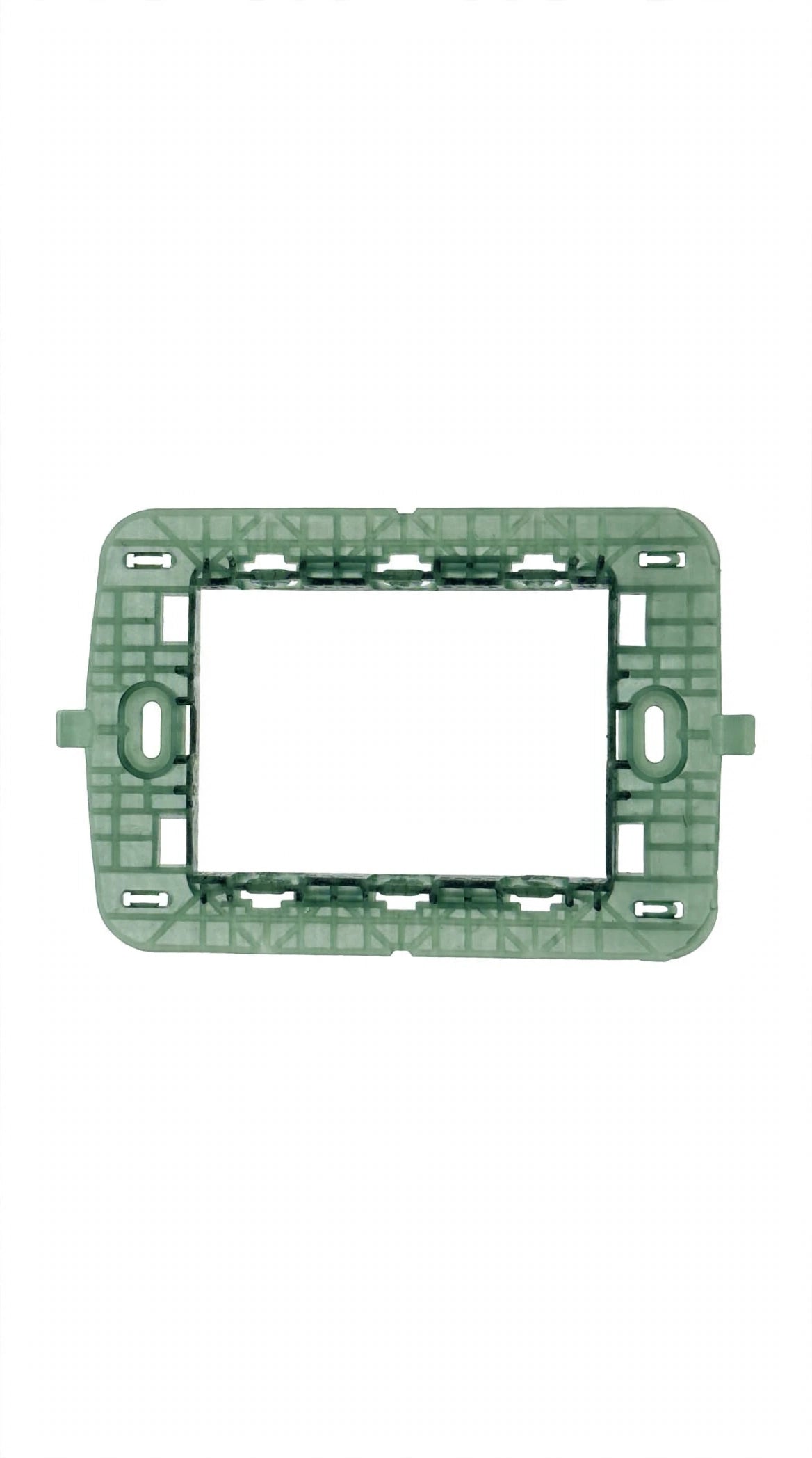 Supporto 3 Moduli Bianco - Serie Compatibile Plana - Energia FR-27456