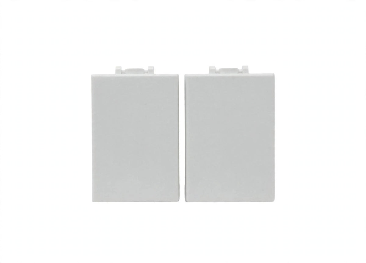 Falso Polo Tappo Copriforo Bianco 2 Pezzi - Serie Compatibile Plana - Energia FR-27400