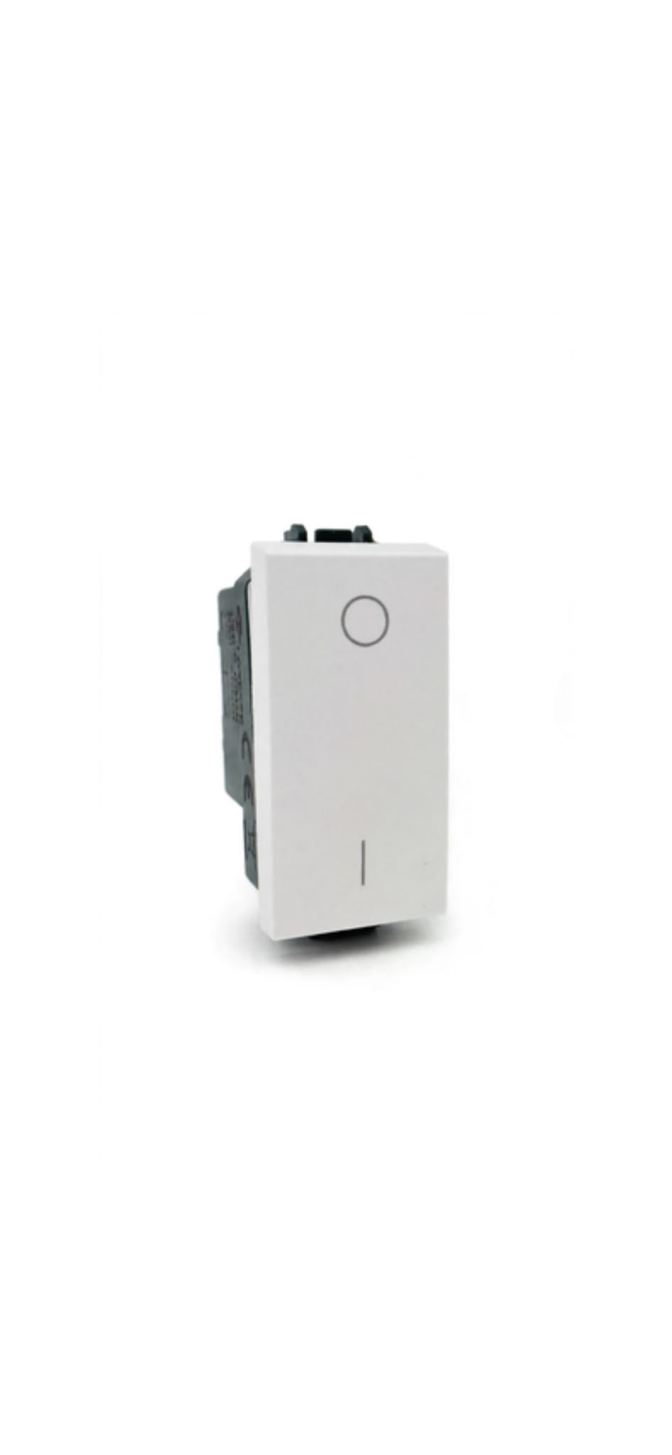 Interruttore Bipolare 16A On/Off VMR-PLN Bianco 1 Modulo - Compatibile Vimar Plana - Energia FR-27431